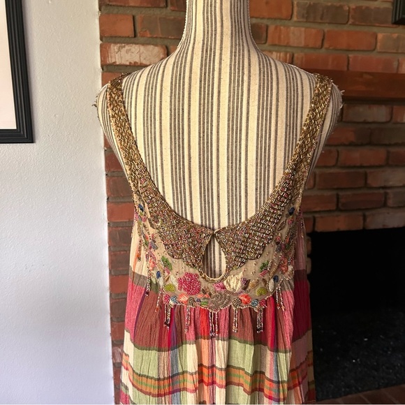 Sportmax Defile Plaid Beaded Sleeveless Mini Dress Sz 10 US - Picture 12 of 14